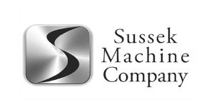 sussek machine company logo - greyscale